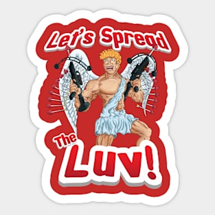 Spread the love cupid Sticker